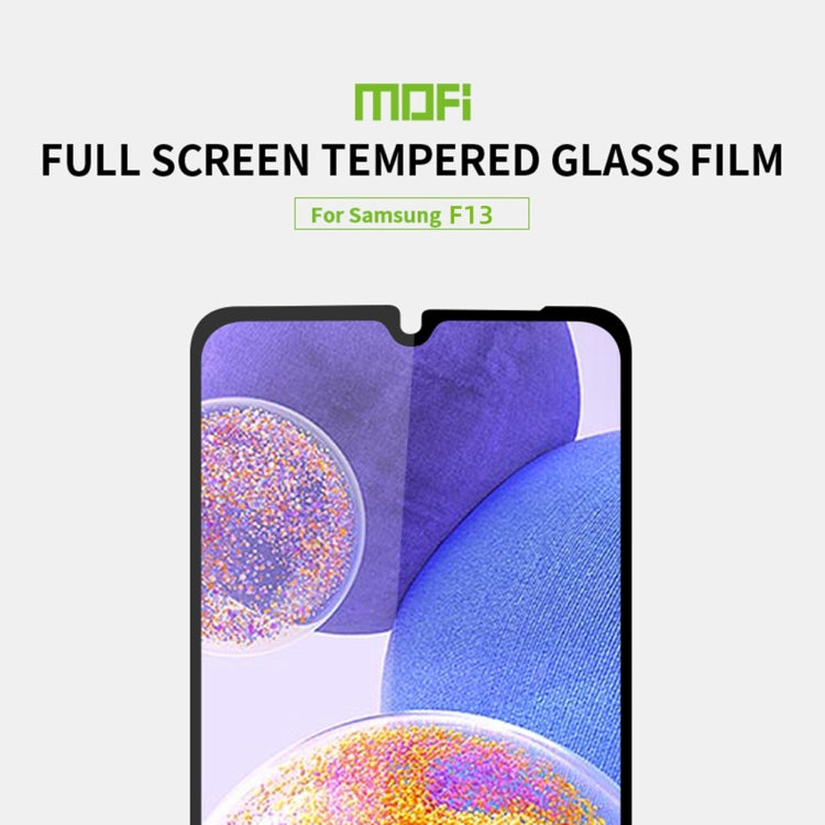 For Samsung Galaxy F13 MOFI 9H 2.5D Full Screen Tempered Glass Film(Black) - Galaxy Tempered Glass by MOFI | Online Shopping South Africa | PMC Jewellery