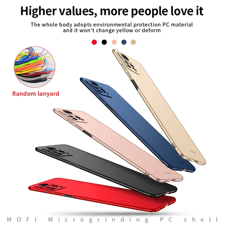 For Xiaomi Redmi Note 11E Pro MOFI Frosted PC Ultra-thin Hard Case(Rose Gold) - Xiaomi Cases by MOFI | Online Shopping South Africa | PMC TechLife | Buy Now Pay Later Mobicred