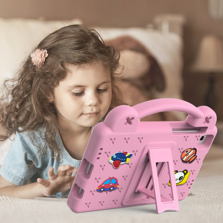 For Huawei MediaPad M5 8.4 Handle Kickstand Children EVA Shockproof Tablet Case(Pink) - Huawei by PMC TechLife | Online Shopping South Africa | PMC TechLife | Buy Now Pay Later Mobicred