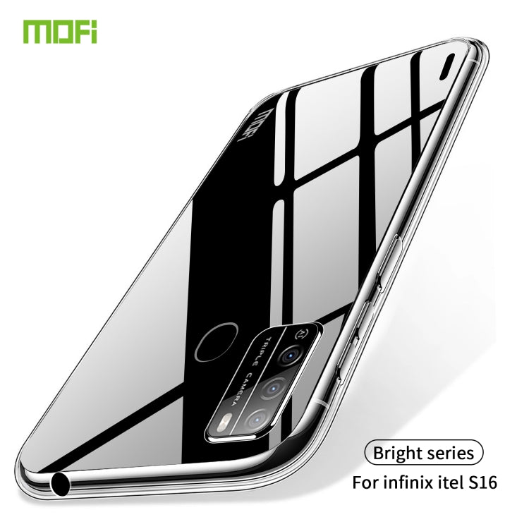 For Infinix itel S16 / Vision1 pro MOFI Ming Series Ultra-thin TPU Phone Case(Transparent) - Infinix Cases by MOFI | Online Shopping South Africa | PMC Jewellery