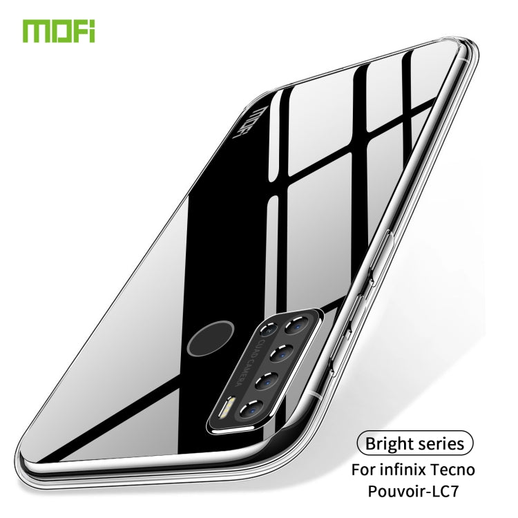 For Tecno Pouvoir Lc7 MOFI Ming Series Ultra-thin TPU Phone Case(Transparent) - Tecno Cases by MOFI | Online Shopping South Africa | PMC Jewellery