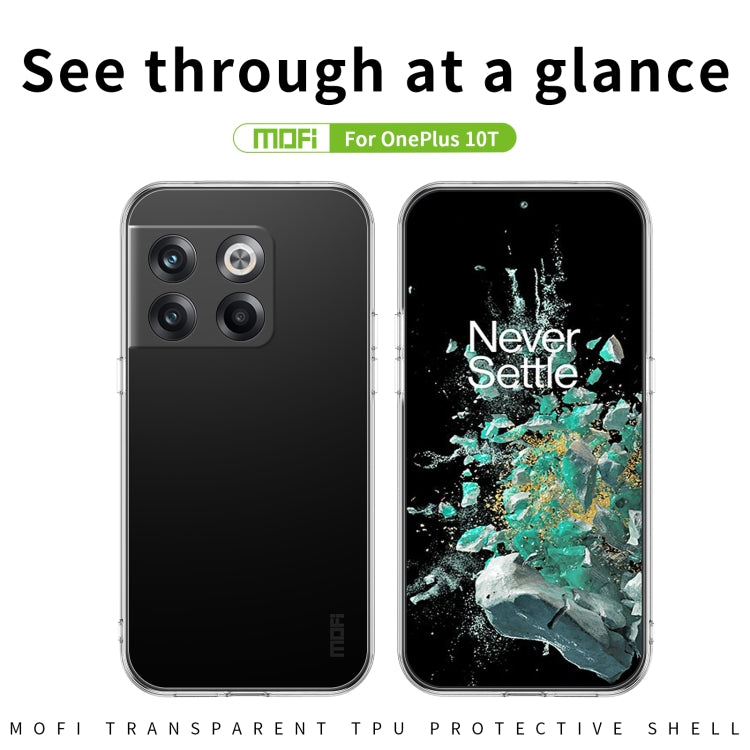 For OnePlus 10T / Ace Pro MOFI Ming Series Ultra-thin TPU Phone Case(Transparent) - OnePlus Cases by MOFI | Online Shopping South Africa | PMC Jewellery