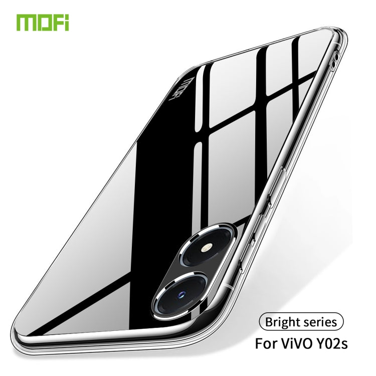 For vivo Y02s MOFI Ming Series Ultra-thin TPU Phone Case(Transparent) - vivo Cases by MOFI | Online Shopping South Africa | PMC Jewellery