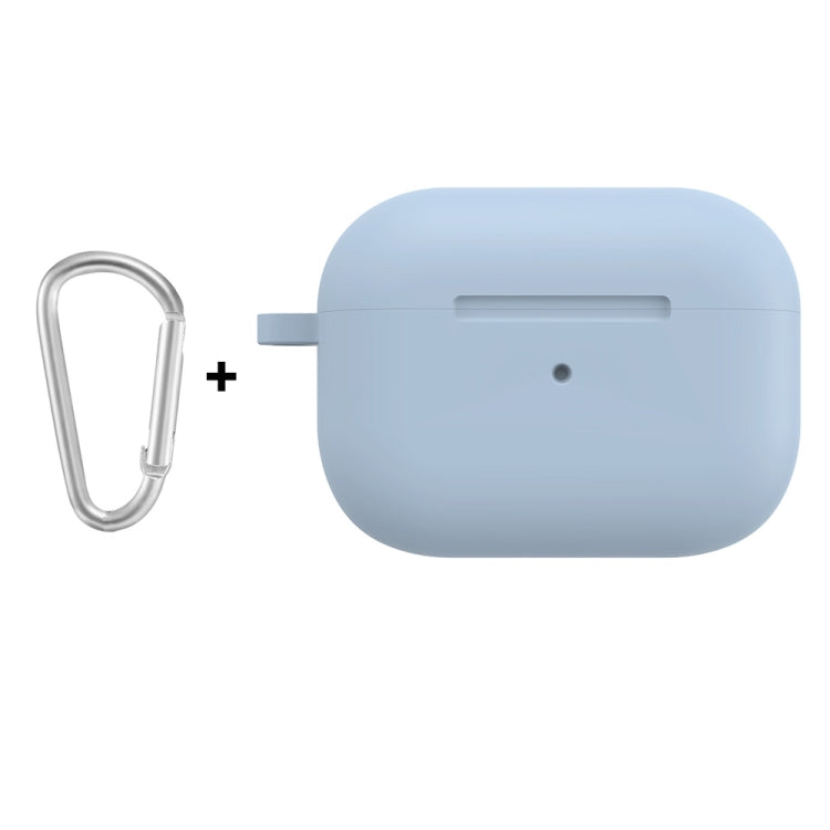 For Apple AirPods Pro 2 2022 ENKAY Thickened Silicone Protective Case with Keychain(Light Blue) - For AirPods Pro 2 by ENKAY | Online Shopping South Africa | PMC Jewellery | Buy Now Pay Later Mobicred