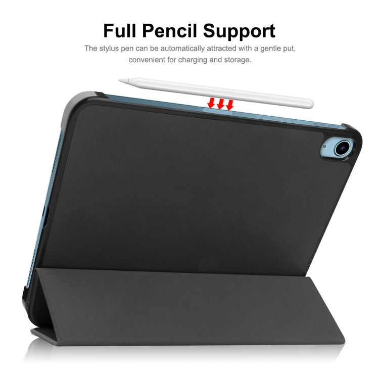 For iPad 2025 / 2022 ENKAY Tri-fold Custer Texture Leather Stand Smart Case(Purple) - free shipping - PMc TechLife - Order now!