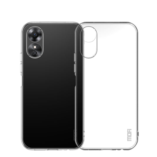 For OPPO A17 / A17K MOFI Ming Series Ultra-thin TPU Phone Case(Transparent) - OPPO Cases by MOFI | Online Shopping South Africa | PMC Jewellery