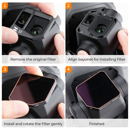 For DJI Mavic 3 K&F Concept SKU.1891 4 in 1 Lens Filter ND4 ND8 ND16 ND32 Filter Kits - Mavic Lens Filter by K&F | Online Shopping South Africa | PMC Jewellery | Buy Now Pay Later Mobicred
