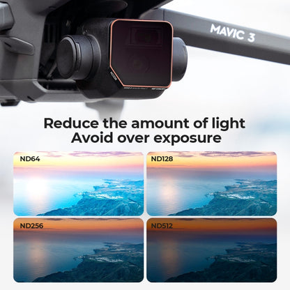 For DJI Mavic 3 K&F Concept SKU.1892 4 in 1 Lens Filter ND64 ND128 ND256 ND512 Filter Kits - Mavic Lens Filter by PMC Jewellery | Online Shopping South Africa | PMC Jewellery | Buy Now Pay Later Mobicred
