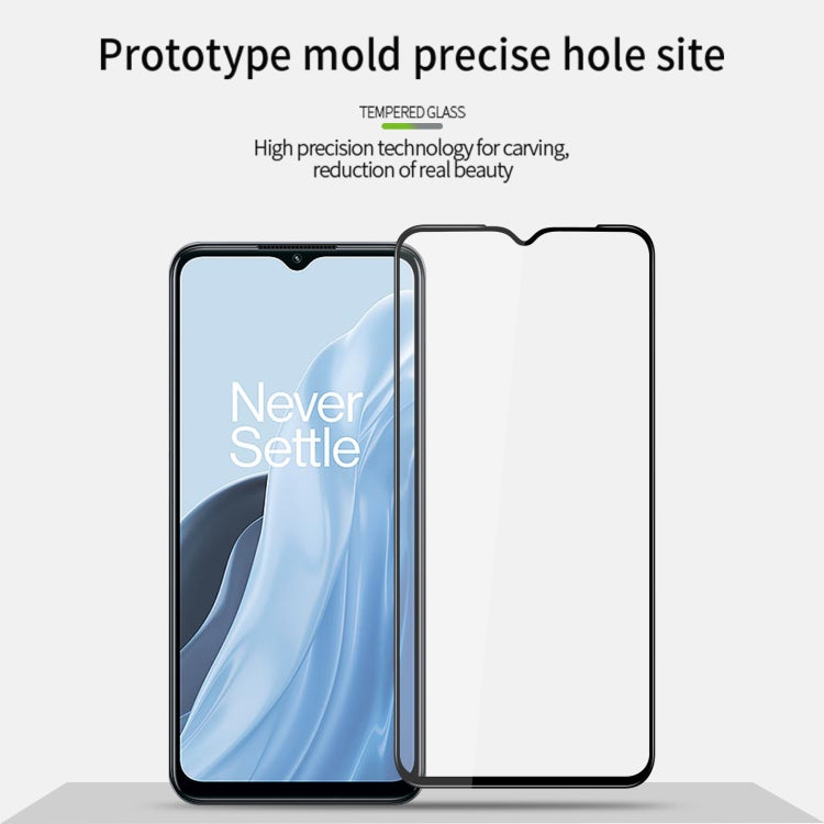 For OnePlus Nord N300 MOFI 9H 3D Explosion-proof Curved Screen Tempered Glass Film(Black) - OnePlus Tempered Glass by MOFI | Online Shopping South Africa | PMC Jewellery