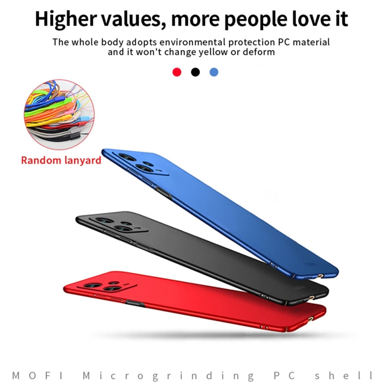 For Xiaomi Redmi Note 12 Pro+ China MOFI Micro Frosted PC Ultra-thin Hard Case(Blue) - Xiaomi Cases by MOFI | Online Shopping South Africa | PMC TechLife | Buy Now Pay Later Mobicred