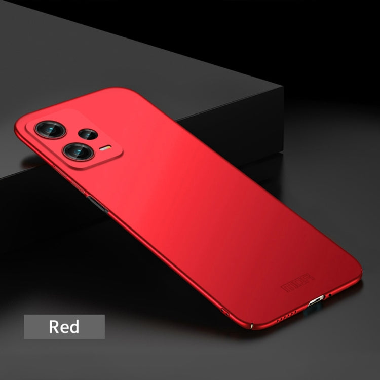 For Xiaomi Redmi Note 12 Pro 5G China MOFI Micro Frosted PC Ultra-thin Hard Case(Red) - Xiaomi Cases by MOFI | Online Shopping South Africa | PMC TechLife | Buy Now Pay Later Mobicred
