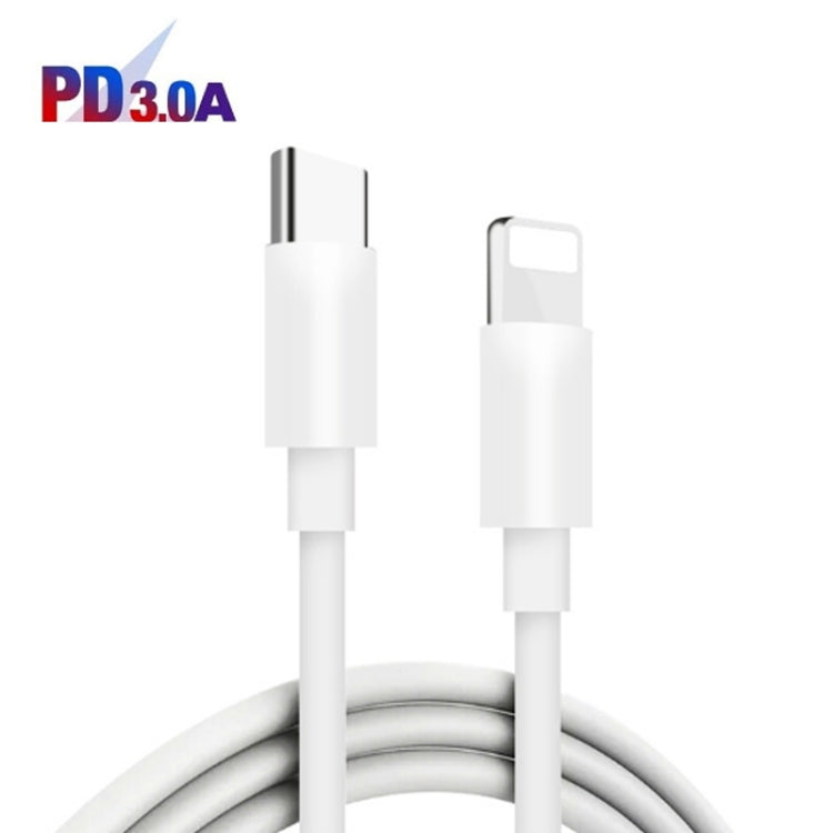 PD11 Single PD3.0 USB-C / Type-C 20W Fast Charger with 1m Type-C to 8 Pin Data Cable, EU Plug(White) - USB Charger by PMC Jewellery | Online Shopping South Africa | PMC Jewellery | Buy Now Pay Later Mobicred