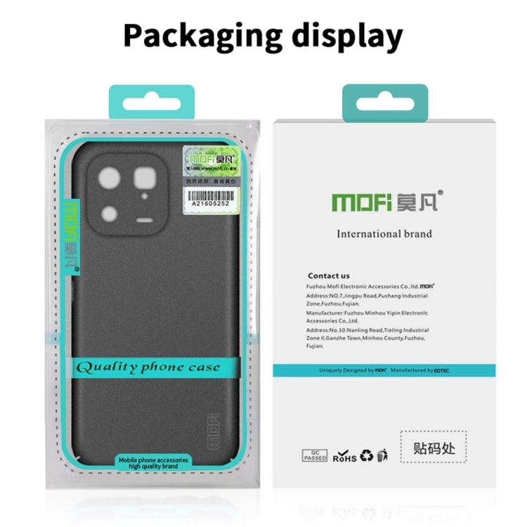 For Xiaomi 13 Pro MOFI Fandun Series Frosted Ultra-thin PC Hard Phone Case(Green) - 13 Pro Cases by MOFI | Online Shopping South Africa | PMC Jewellery