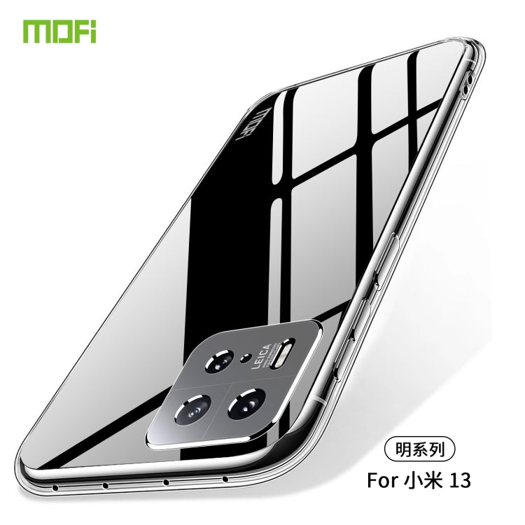 For Xiaomi 13 MOFI Ming Series Ultra-thin TPU Phone Case(Transparent) - 13 Cases by MOFI | Online Shopping South Africa | PMC Jewellery