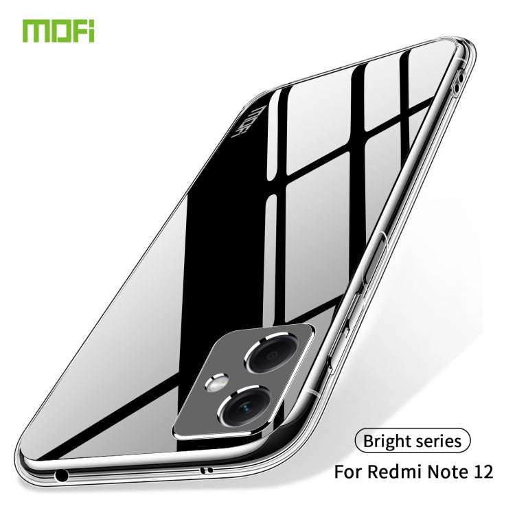 For Xiaomi Redmi Note 12 MOFI Ming Series Ultra-thin TPU Phone Case(Transparent) - Note 12 Cases by MOFI | Online Shopping South Africa | PMC Jewellery