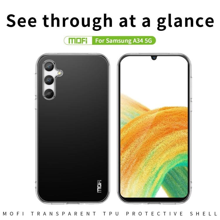 For Samsung Galaxy A34 5G MOFI Ming Series Ultra-thin TPU Phone Case - Galaxy Phone Cases by MOFI | Online Shopping South Africa | PMC Jewellery