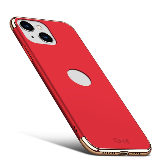 For iPhone 14 MOFI Yatun Series 3 in 1 Stitching PC Phone Case(Red) - iPhone 14 Cases by MOFI | Online Shopping South Africa | PMC Jewellery