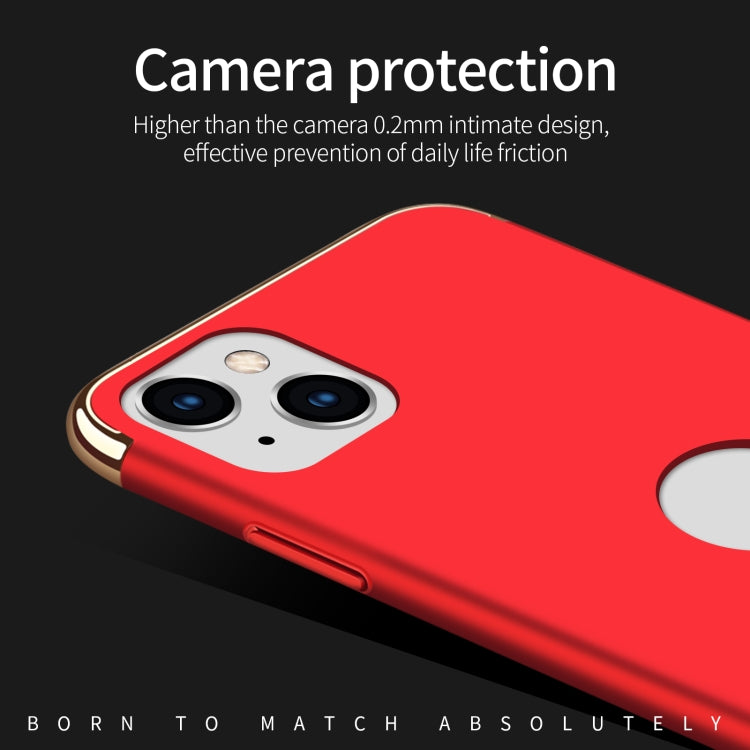 For iPhone 14 MOFI Yatun Series 3 in 1 Stitching PC Phone Case(Blue) - iPhone 14 Cases by MOFI | Online Shopping South Africa | PMC TechLife | Buy Now Pay Later Mobicred