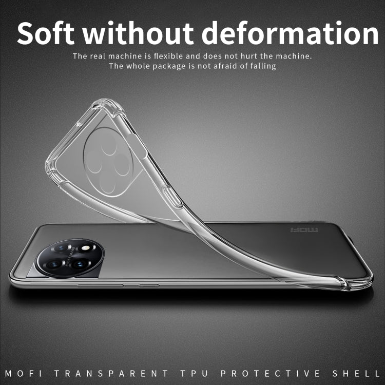 For OnePlus 11 MOFI Ming Series Ultra-thin TPU Phone Case(Transparent) - OnePlus Cases by MOFI | Online Shopping South Africa | PMC TechLife