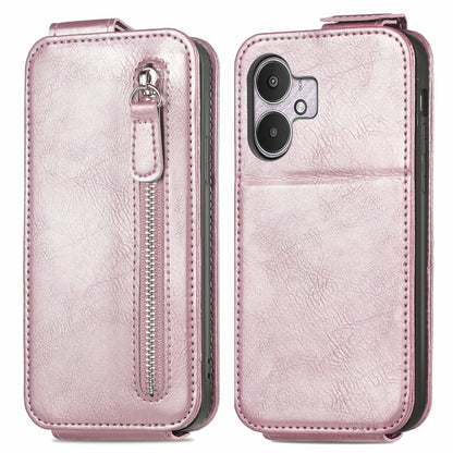 For Xiaomi Redmi 13C 5G Zipper Wallet Vertical Flip Leather Phone Case(Pink) - 13C Cases by PMC Jewellery | Online Shopping South Africa | PMC Jewellery | Buy Now Pay Later Mobicred