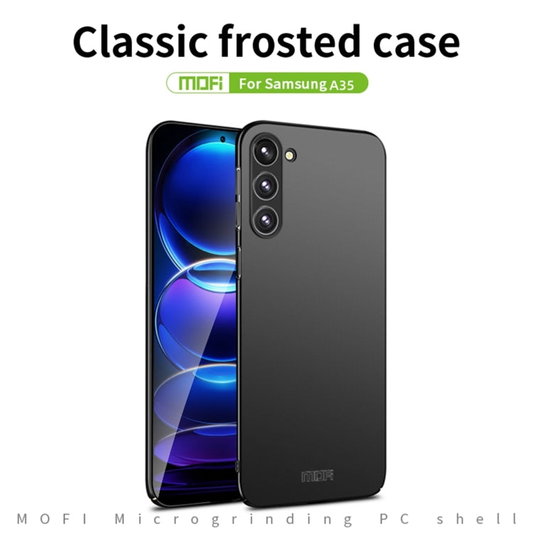 For Samsung Galaxy A35 5G MOFI Frosted PC Ultra-thin Hard Phone Case(Red) - Galaxy Phone Cases by MOFI | Online Shopping South Africa | PMC TechLife | Buy Now Pay Later Mobicred