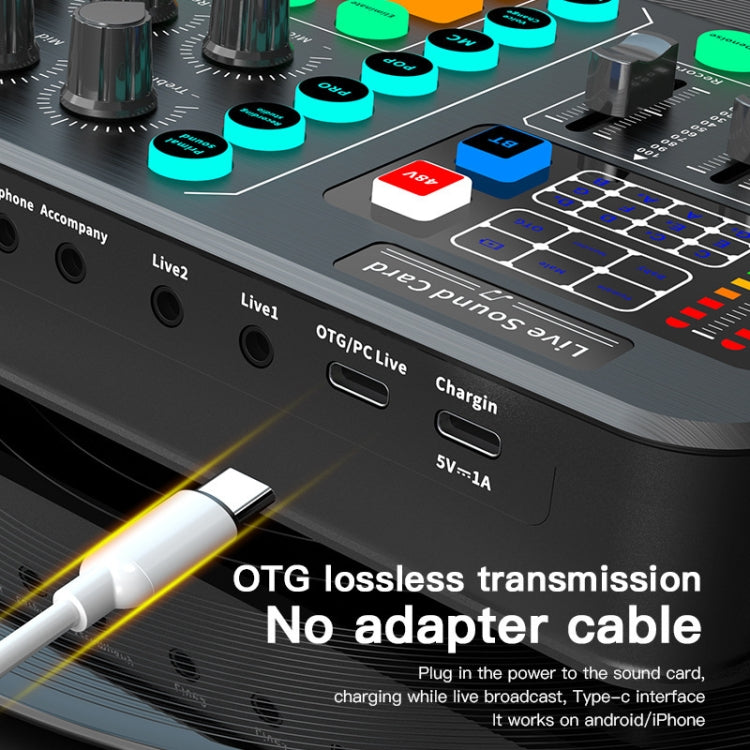 M6 Live Sound Card Multifunctional Wireless Voice Changer Broadcast Mixer - Live Sound Effects Processors by PMC TechLife | Online Shopping South Africa | PMC TechLife | Buy Now Pay Later Mobicred