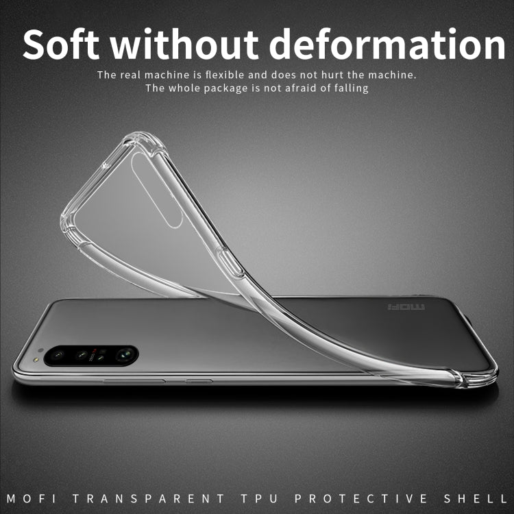 For Sony Xperia 1 V MOFI Ming Series Ultra-thin TPU Phone Case(Transparent) - Sony Cases by MOFI | Online Shopping South Africa | PMC Jewellery