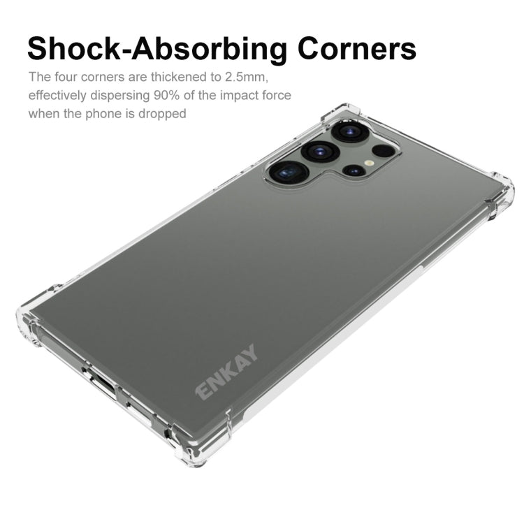 For Samsung Galaxy S24 Ultra 5G ENKAY Clear TPU Shockproof Anti-slip Phone Case - Galaxy S24 Ultra 5G Cases by ENKAY | Online Shopping South Africa | PMC Jewellery | Buy Now Pay Later Mobicred