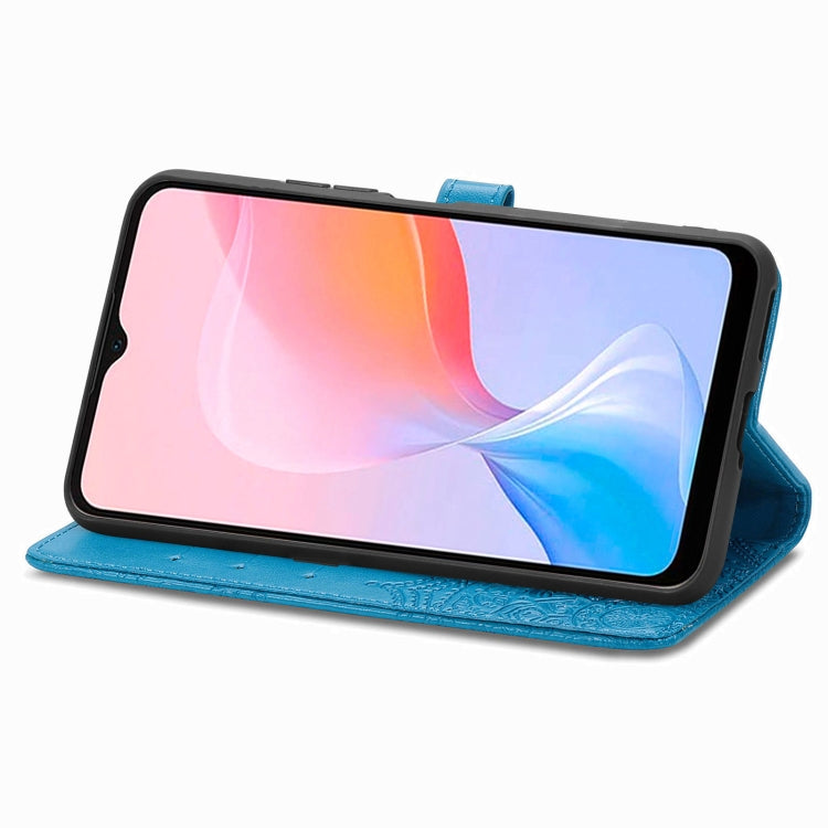 For Blackview A85 Mandala Flower Embossed Leather Phone Case(Blue) - More Brand by PMC TechLife | Online Shopping South Africa | PMC TechLife | Buy Now Pay Later Mobicred