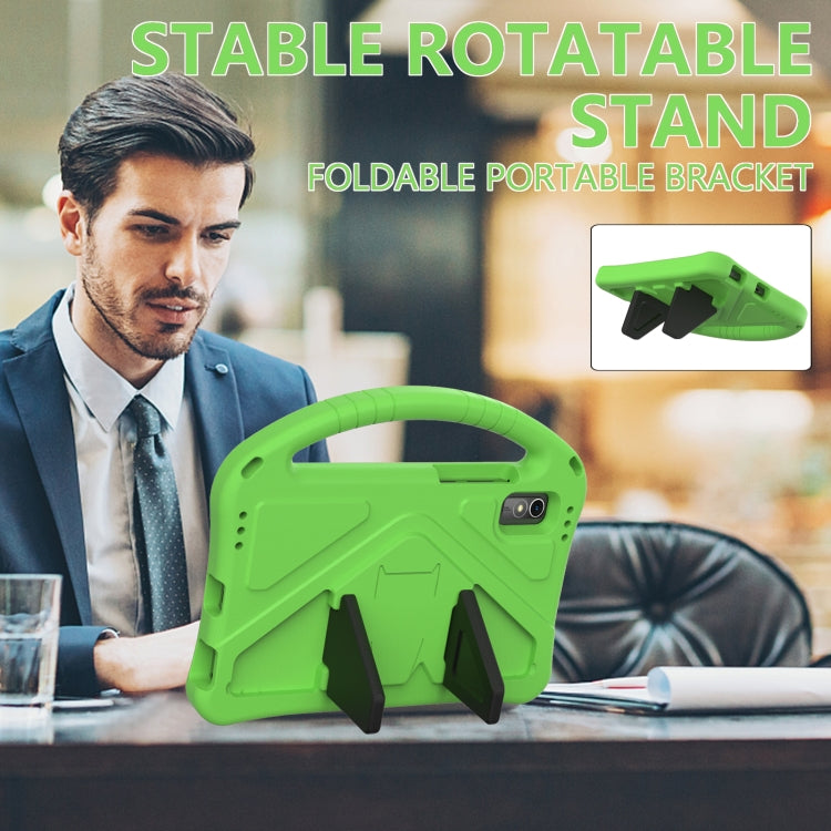 For Lenovo Tab M9 TB-310FU 2023 EVA Shockproof Tablet Case with Holder(Green) - Lenovo by PMC TechLife | Online Shopping South Africa | PMC TechLife | Buy Now Pay Later Mobicred