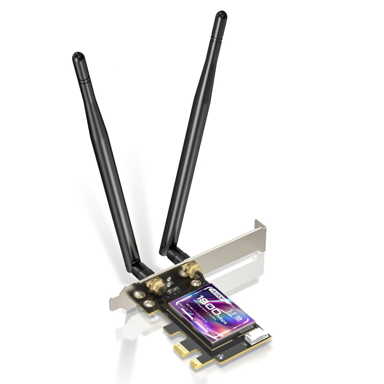 EDUP EP-9658 PCI-E WiFi 6 Card AX1800M Bluetooth 5.2 Adapter for Desktop PC, 2.4GHz/5.8GHz Dual Band Wireless PCI-E Internal Network Card - USB Network Adapter by EDUP | Online Shopping South Africa | PMC Jewellery | Buy Now Pay Later Mobicred