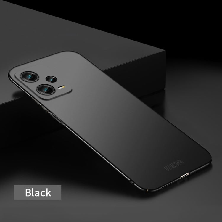 For Redmi Note 12 Pro 5G Global MOFI Micro-Frosted PC Ultra-thin Hard Phone Case(Black) - Note 12 Pro Cases by MOFI | Online Shopping South Africa | PMC Jewellery