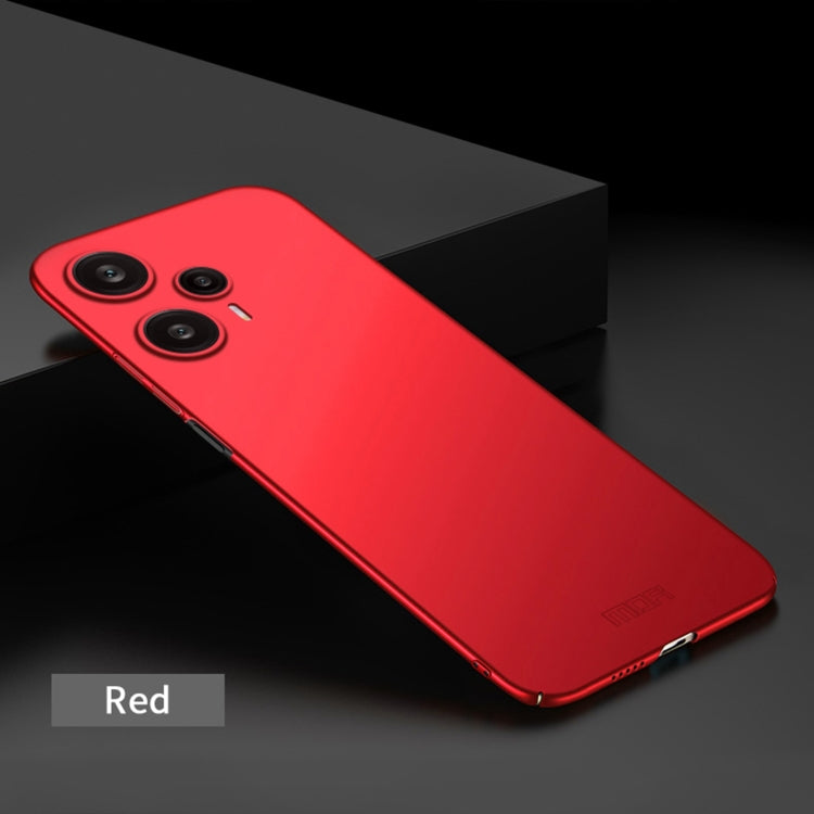For Xiaomi Redmi Note 12 Turbo 5G MOFI Micro-Frosted PC Ultra-thin Hard Phone Case(Red) - Xiaomi Cases by MOFI | Online Shopping South Africa | PMC TechLife | Buy Now Pay Later Mobicred