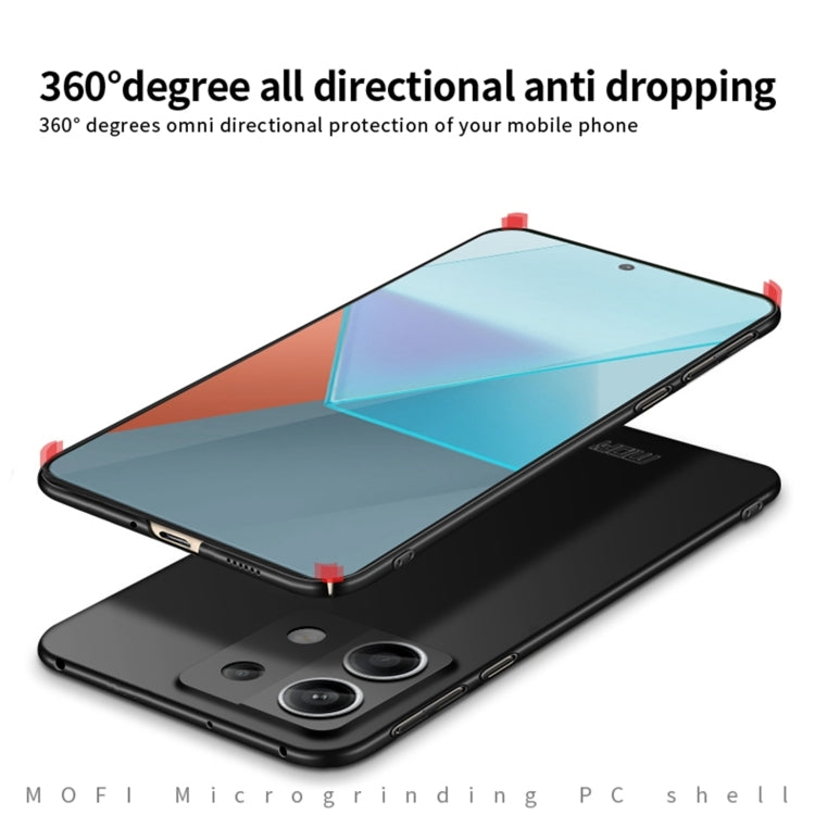For Xiaomi Redmi Note 13 5G MOFI Micro-Frosted PC Ultra-thin Hard Phone Case(Red) - Xiaomi Cases by MOFI | Online Shopping South Africa | PMC TechLife | Buy Now Pay Later Mobicred
