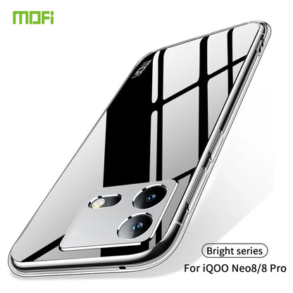 For vivo iQOO Neo8 / Neo8 Pro MOFI Ming Series Ultra-thin TPU Phone Case(Transparent) - vivo Cases by MOFI | Online Shopping South Africa | PMC Jewellery