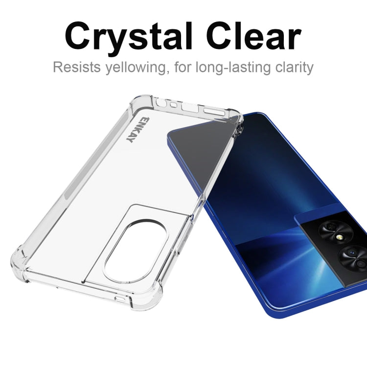 For TCL 50 SE 4G ENKAY Hat-Prince Transparent TPU Shockproof Phone Case - More Brand by ENKAY | Online Shopping South Africa | PMC Jewellery | Buy Now Pay Later Mobicred