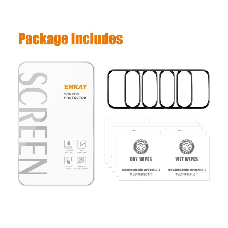 For Redmi Watch Move 5pcs ENKAY ENKAY 3D Full Coverage Soft PC Edge PMMA HD Screen Film - free shipping - PMC TechLife - Order now!