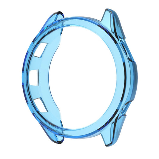 For Garmin Forerunner 965 ENKAY Hat-Prince Transparent TPU Frame Drop Protection Case(Blue) - Watch Cases by ENKAY | Online Shopping South Africa | PMC Jewellery | Buy Now Pay Later Mobicred