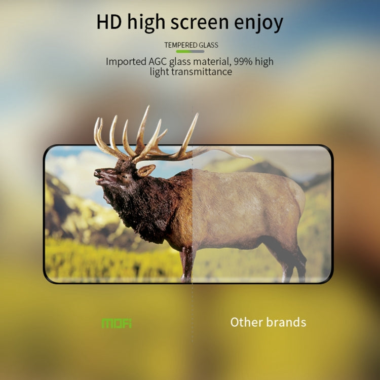 For Honor 100 Pro MOFI 9H 3D Hot Bending Tempered Glass Film(Black) - Honor Tempered Glass by MOFI | Online Shopping South Africa | PMC TechLife | Buy Now Pay Later Mobicred