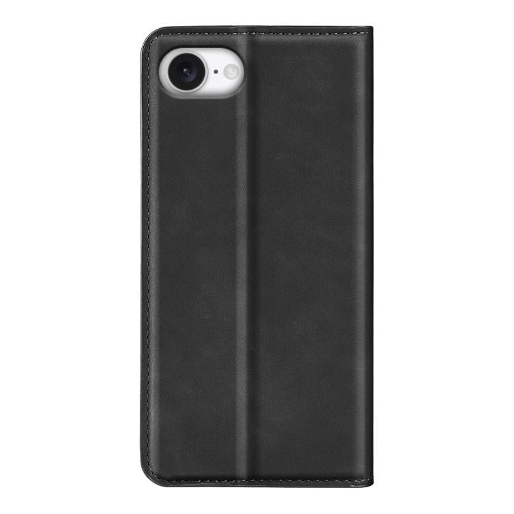 For iPhone 16e Retro-skin Magnetic Suction Leather Phone Case(Black) - iPhone 16e Cases by PMC TechLife | Online Shopping South Africa | PMC TechLife | Buy Now Pay Later Mobicred