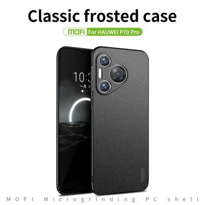 For Huawei P70 Pro MOFI Fandun Series Frosted PC Ultra-thin All-inclusive Phone Case(Black) - Huawei Cases by MOFI | Online Shopping South Africa | PMC Jewellery