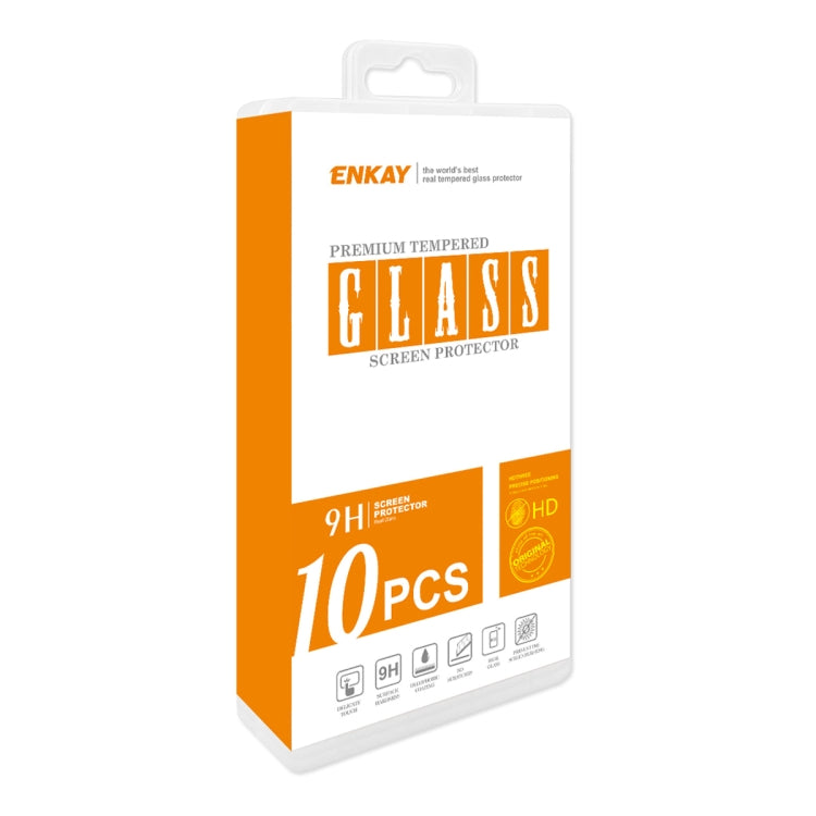 For Motorola Moto G Play 2024 10pcs ENKAY Full Glue High Aluminum-silicon Tempered Glass Film - Motorola Tempered Glass by ENKAY | Online Shopping South Africa | PMC Jewellery | Buy Now Pay Later Mobicred