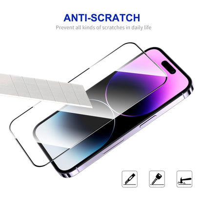 For iPhone 15 Pro Max 2pcs ENKAY Full Glue High Aluminum-silicon Tempered Glass Film - iPhone 15 Pro Max Tempered Glass by ENKAY | Online Shopping South Africa | PMC Jewellery | Buy Now Pay Later Mobicred