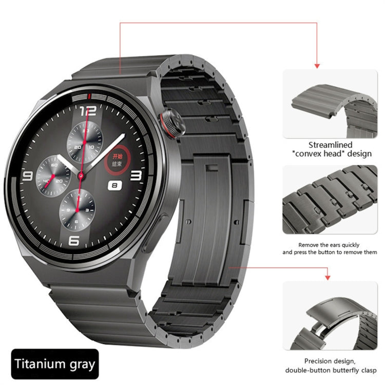 For Huawei Watch 3 Titanium Alloy Quick Release Watch Band(Gray) - Watch Bands by PMC TechLife | Online Shopping South Africa | PMC TechLife