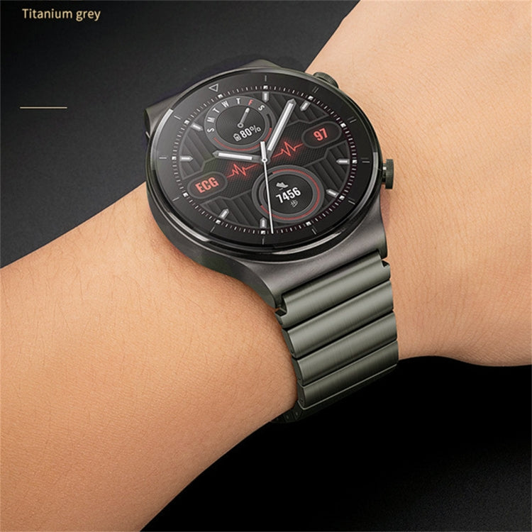 For Huawei Watch GT 2e Titanium Alloy Quick Release Watch Band(Gray) - Watch Bands by PMC TechLife | Online Shopping South Africa | PMC TechLife