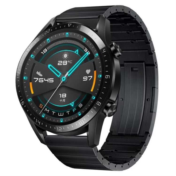 For Huawei Watch GT2 46mm Titanium Alloy Quick Release Watch Band(Black) - free shipping - PMC TechLife - Order now!