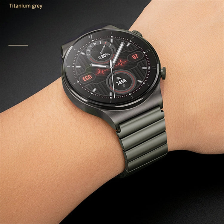 For Huawei Watch GT2 46mm Titanium Alloy Quick Release Watch Band(Gray) - Watch Bands by PMC Jewellery | Online Shopping South Africa | PMC Jewellery