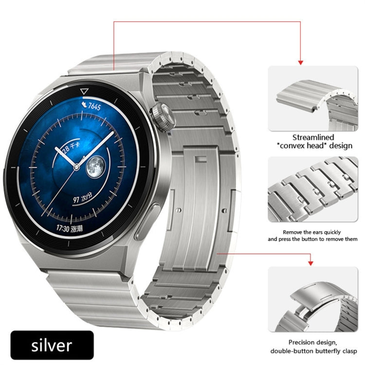 For Honor Magic Watch 2 46mm Titanium Alloy Quick Release Watch Band(Silver) - Watch Bands by PMC TechLife | Online Shopping South Africa | PMC TechLife