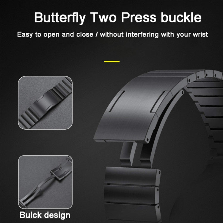 For Huawei Watch 3 Pro Titanium Alloy Quick Release Watch Band(Black) - Watch Bands by PMC TechLife | Online Shopping South Africa | PMC TechLife