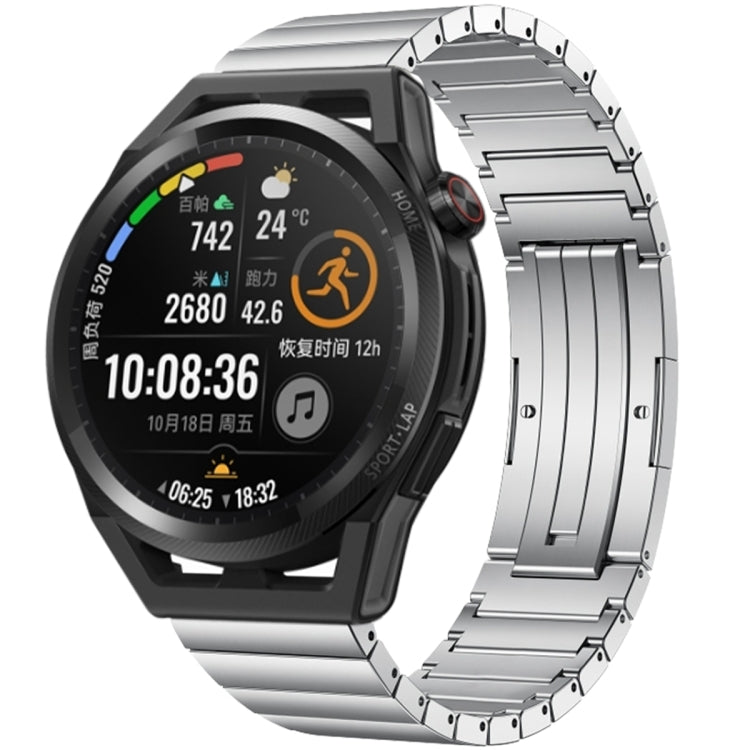For Huawei Watch GT Runner One Bead Titanium Alloy Watch Band(Silver) - Watch Bands by PMC TechLife | Online Shopping South Africa | PMC TechLife